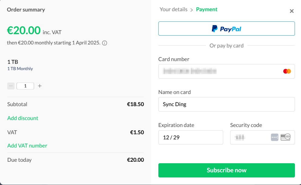 Payment