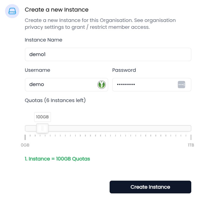 Create instance2